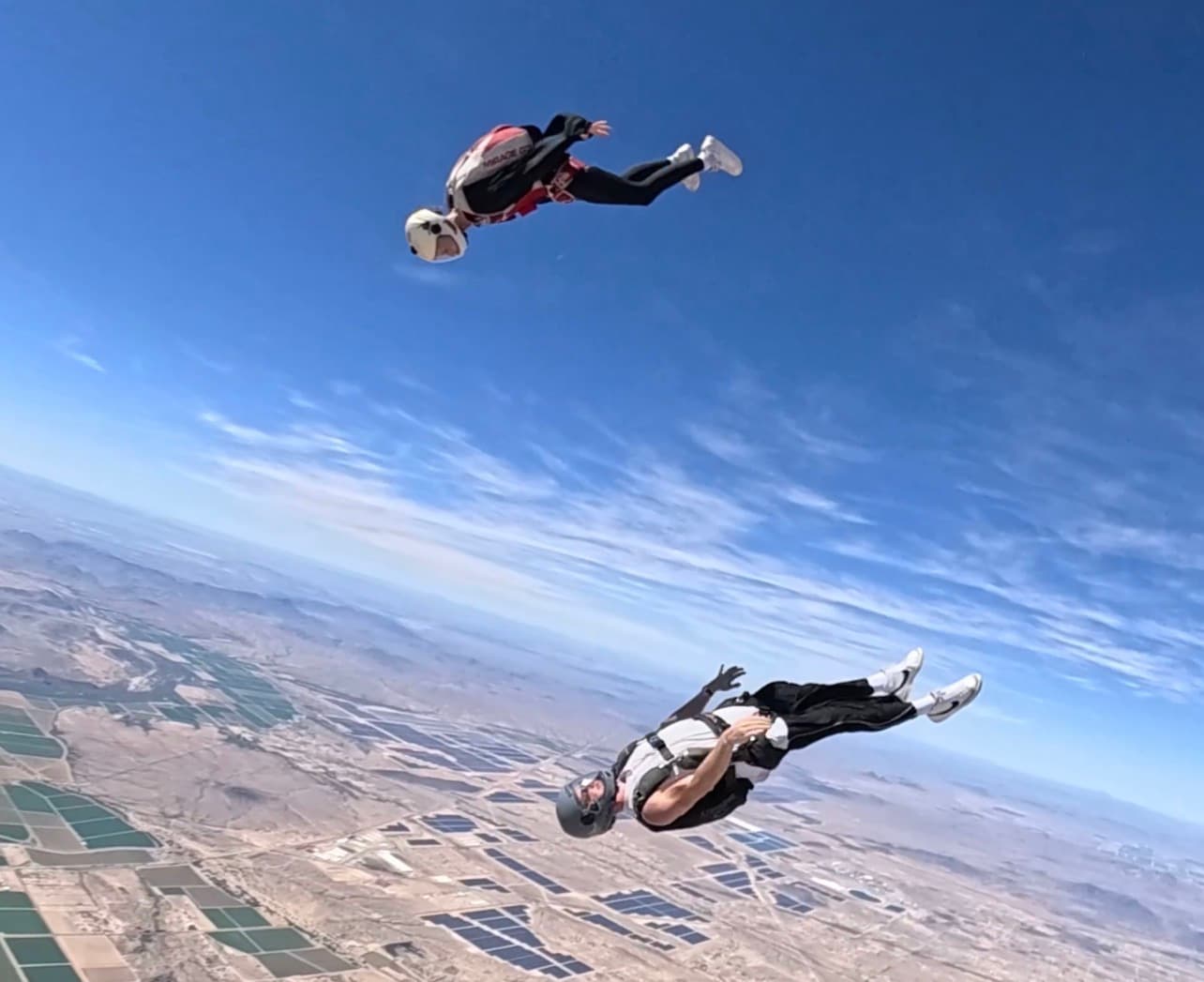 Founder Kaden Reese angle flying